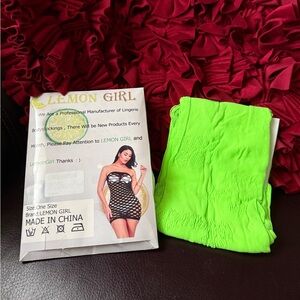 Neon Green Lingerie Set